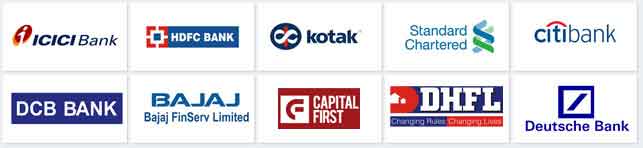 Partner Banks: ICICI Bank, HDFC Bank, Kotak Bank, Standard Chartered Bank, Citi Bank, DCB Bank, Bajaj Finserv Limited, Capital First, DHFL, Deutsche Bank